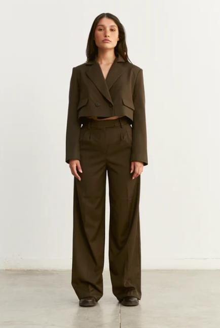 PANTALÓN PARA MUJER NAME THE BRAND MACARENA CHOCOLATE