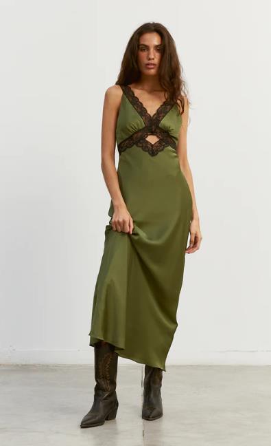 VESTIDO NAME THE BRAND PAOLA GREEN