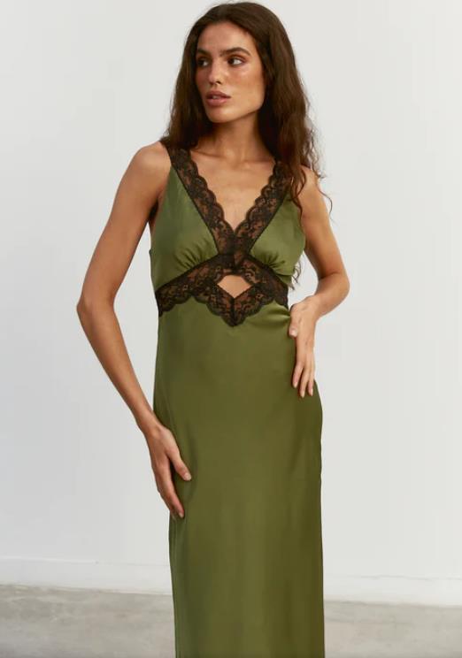 VESTIDO NAME THE BRAND MINERVA PEANUT