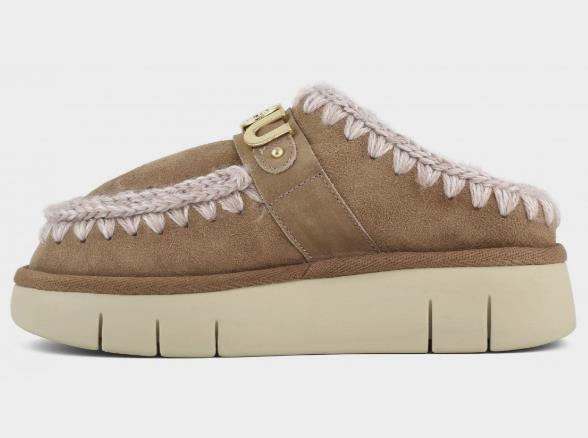 ZUECO PARA MUJER ESKIMO BOUNCE CLOG METAL LOGO PINK BROWN