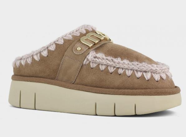 ZUECO PARA MUJER ESKIMO BOUNCE CLOG METAL LOGO PINK BROWN