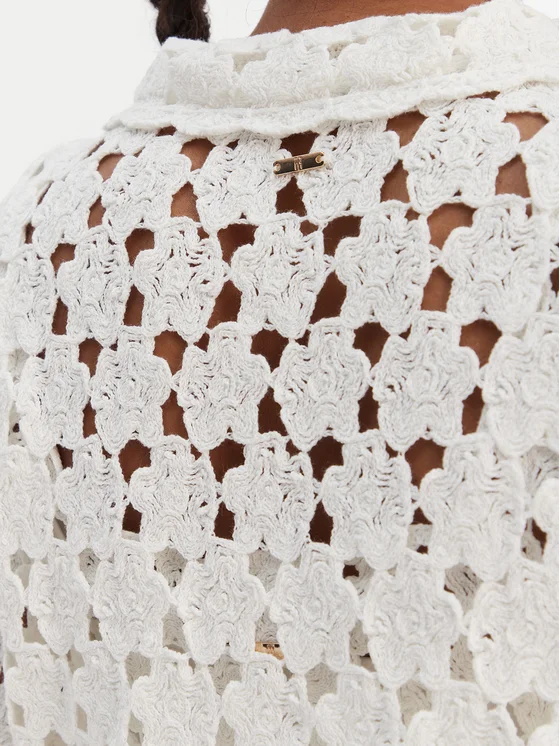 Polo Fracomina 3/4 SLEEVES CARDIGAN CREAM