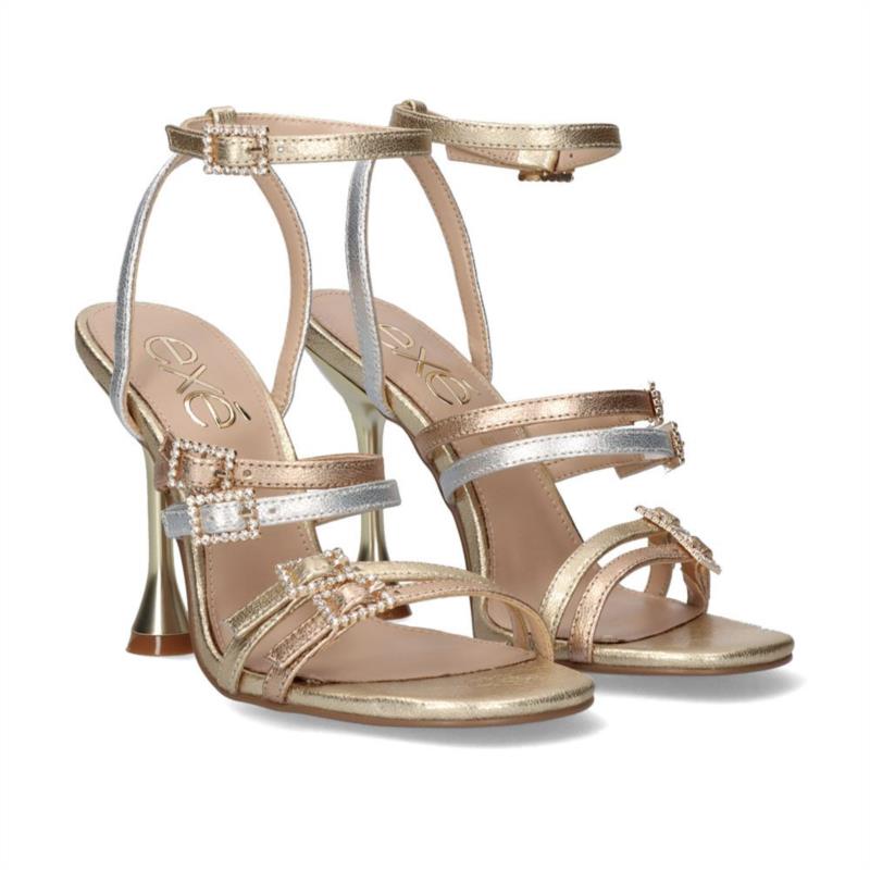 SANDALIA PARA MUJER EXE JADE 771 METALLIC GOLD SILVER