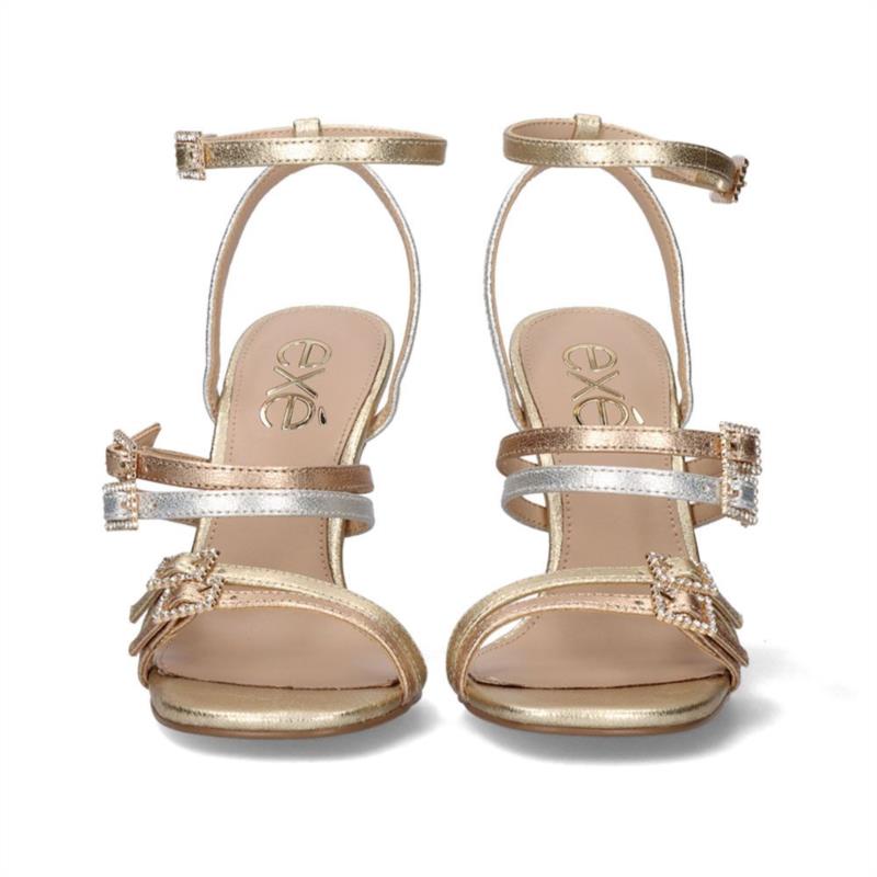 SANDALIA PARA MUJER EXE JADE 771 METALLIC GOLD SILVER