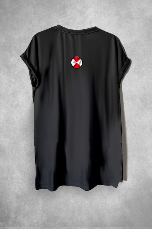 Camiseta de mujer LaSaL BAD ORANGE negro