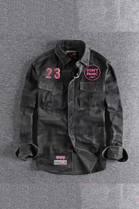 SOBRECAMISA DE MUJER LASAL SKULL CAMUFLAJE OSCURO