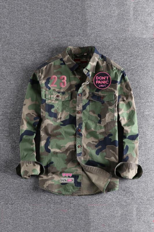 SOBRECAMISA DE MUJER LASAL SKULL CAMUFLAJE OSCURO