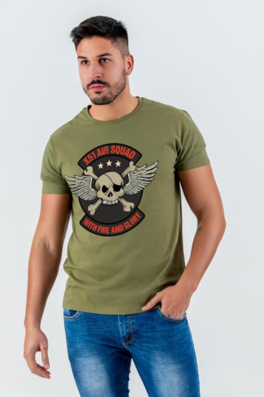 CAMISETA DE HOMBRE LASAL GLORY KAKI