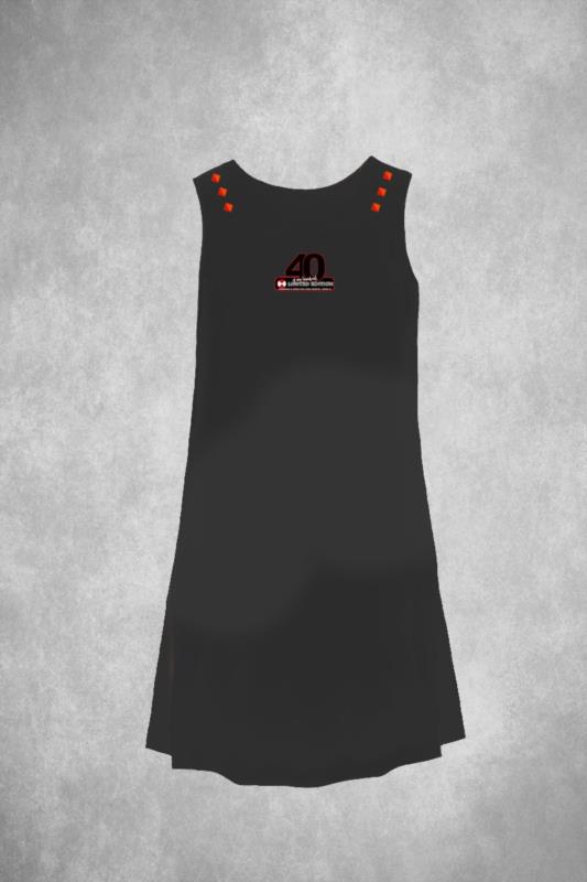 VESTIDO DE MUJER LASAL GLORY MIDI NEGRO