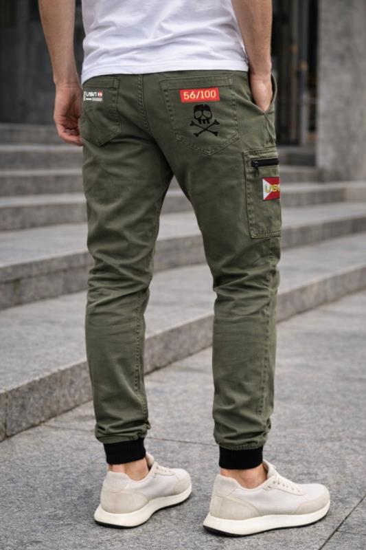 Pantalón de hombre Jogger cargo Lasal RED KAKI