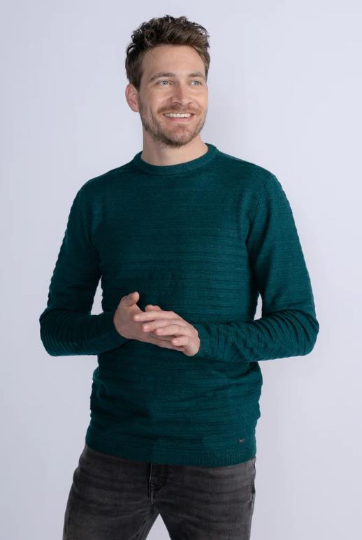 JERSEY PARA HOMBRE PETROL RIB-KNIT PULLOVER CREST HILL