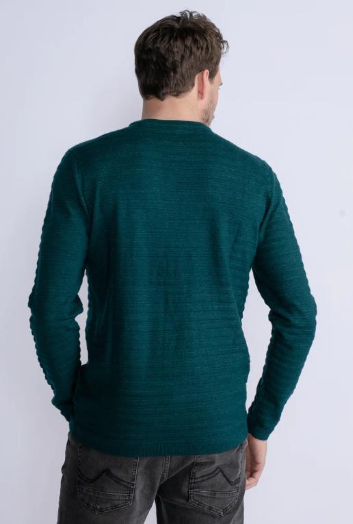 JERSEY PARA HOMBRE PETROL RIB-KNIT PULLOVER CREST HILL