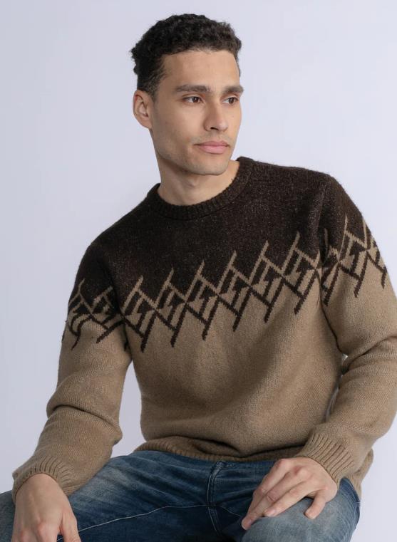 JERSEY PARA HOMBRE PETROL PRINTED PULLOVER PLATTEVILLE