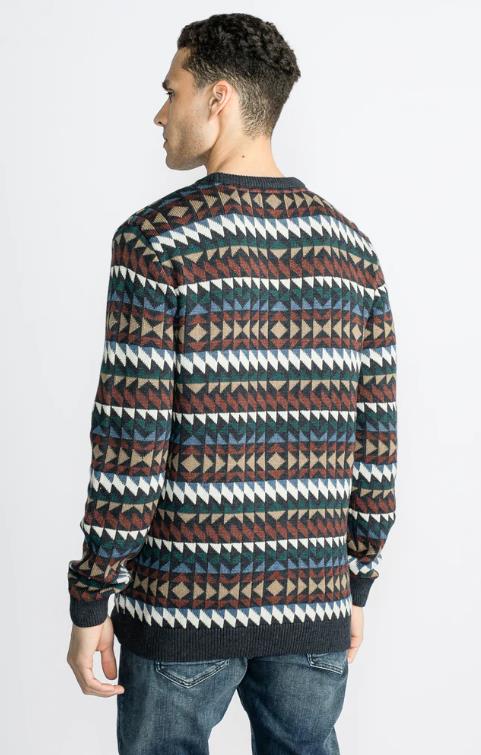 JERSEY PARA HOMBRE PETROL ALL-OVER PRINT PULLOVER SPARTA