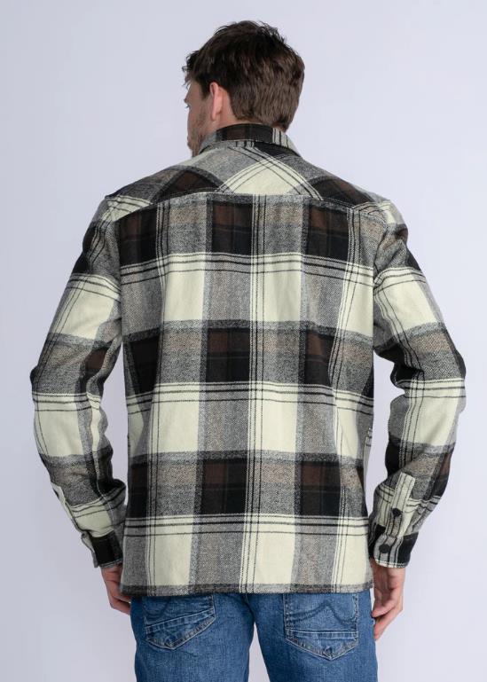 CAMISA PARA HOMBRE PETROL CHECKED SHIRT STREATOR