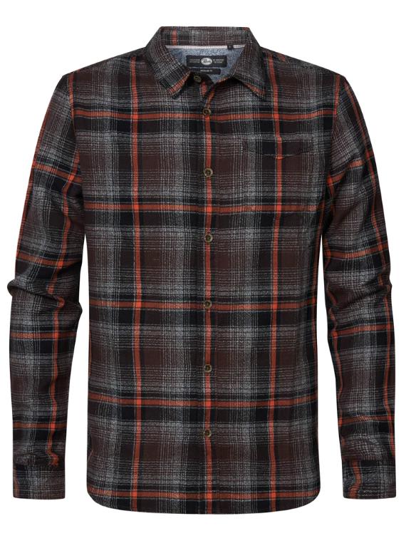 CAMISA PARA HOMBRE PETROL CHECKED SHIRT LINCOLN