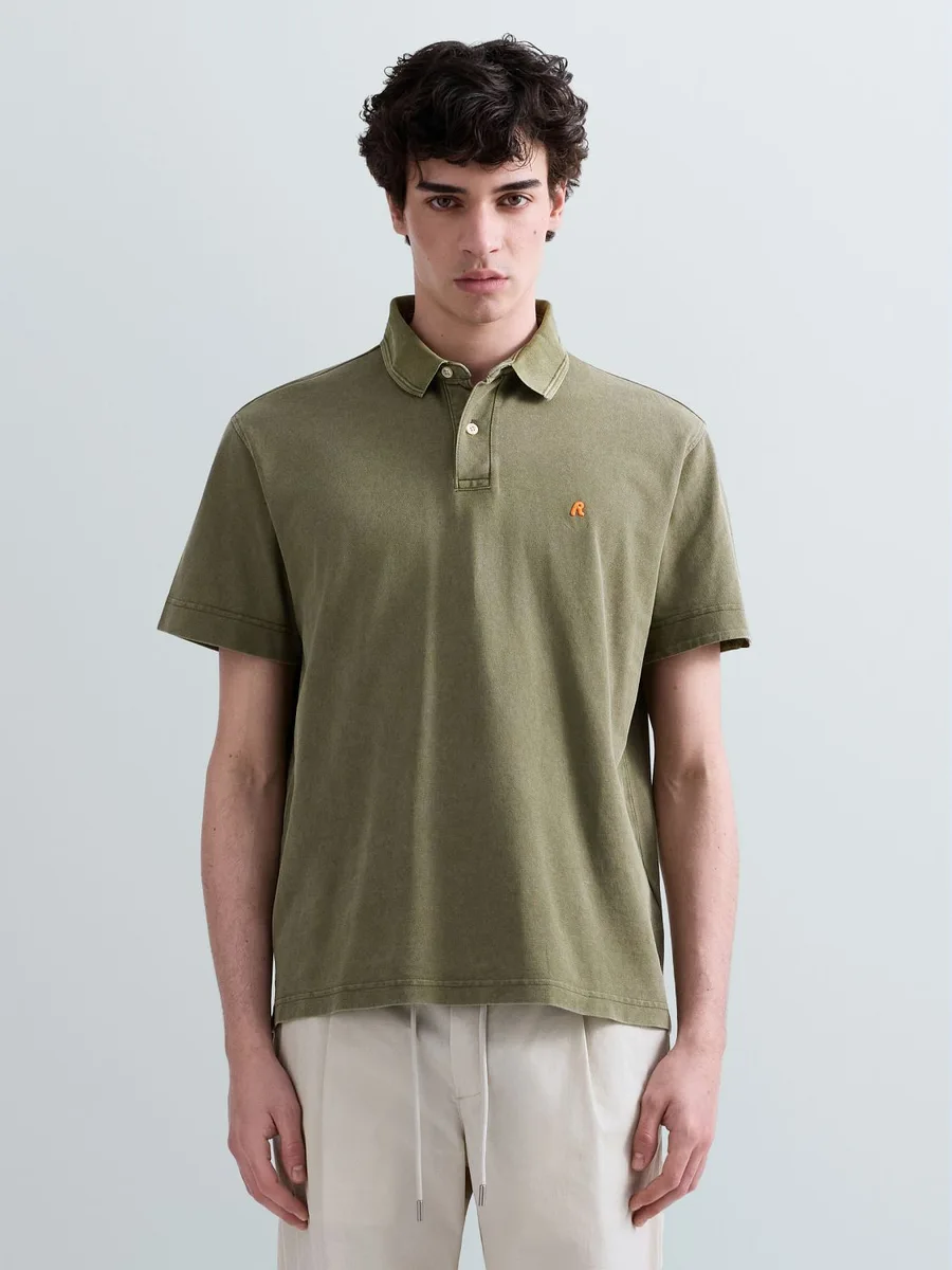 POLO DE PIQUÉ DE ALGODÓN CON BORDADO R