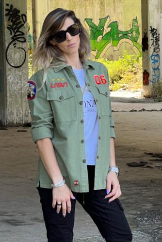 Sobrecamisa verde mujer new arrivals