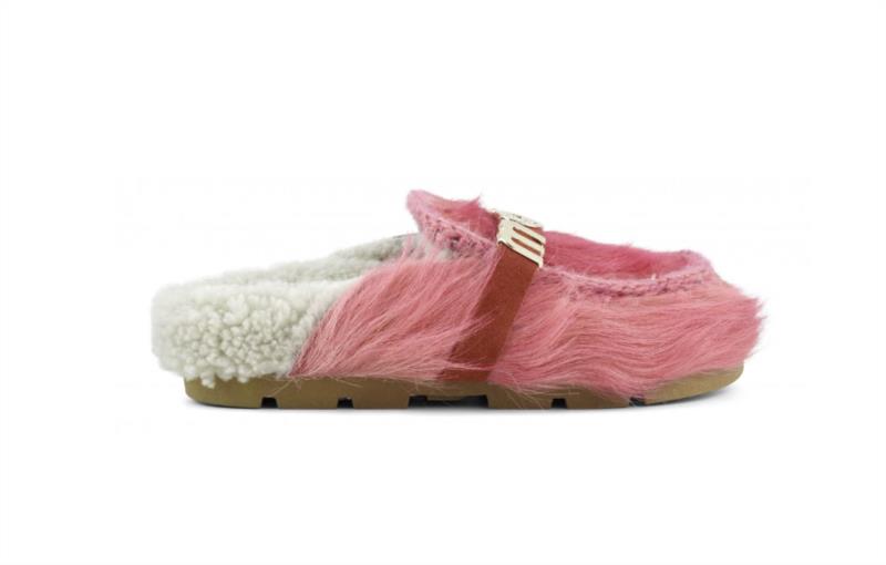 Zueco Mujer Mou Winter Bio Lg Hair Pony&Logo Fuxia