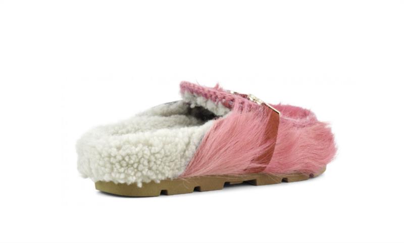 Zueco Mujer Mou Winter Bio Lg Hair Pony&Logo Fuxia