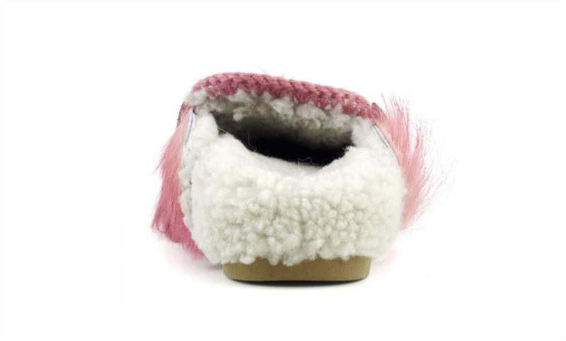Zueco Mujer Mou Winter Bio Lg Hair Pony&Logo Fuxia