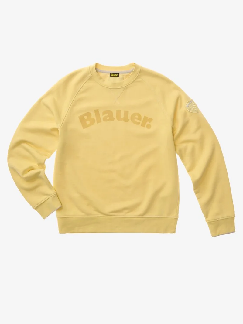 SUDADERA BLAUER ESCRITA FLOCK CAMP AMARILLO