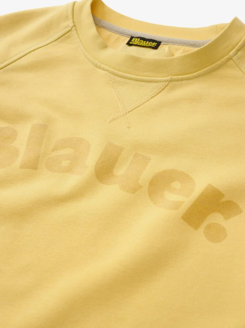 SUDADERA BLAUER ESCRITA FLOCK CAMP AMARILLO