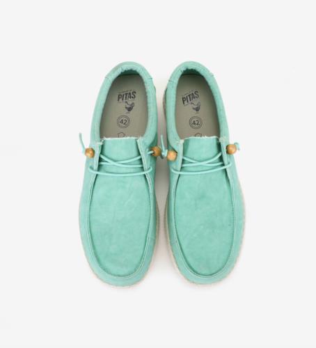 WALK IN PITAS WALLABI WASHED CANVAS LAVAD VERDE CLARO