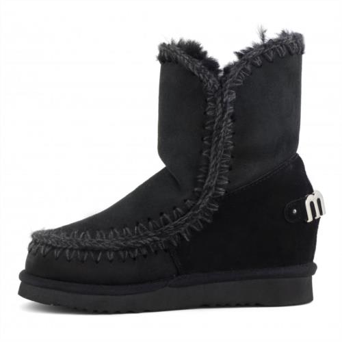 BOTA PARA MUJER MOU ESKIMO INNER WEDGE SHORT METALLIC LOGO