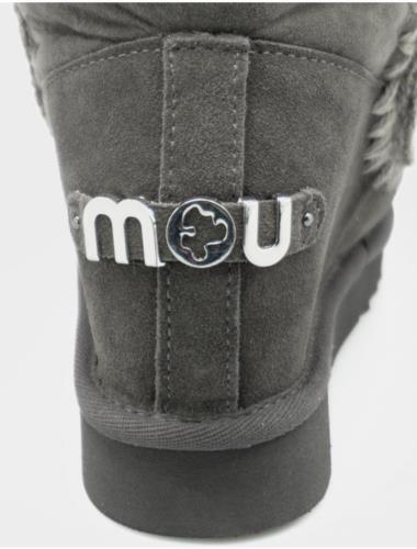 BOTA PARA MUJER MOU ESKIMO INNER WEDGE SHORT METALLIC LOGO