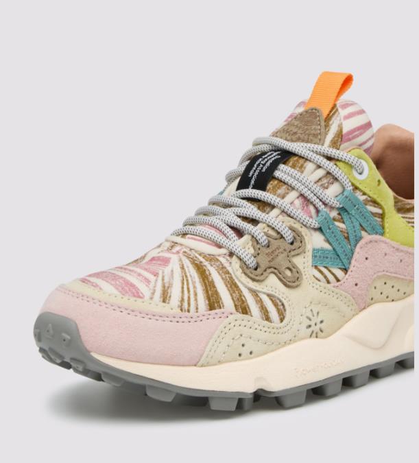 Deportiva Mujer Flower Mountain Yamano 3 PINK WHITE MILITARY