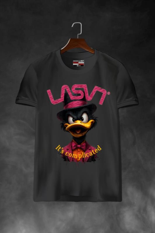 Camiseta de hombre LaSaL COMPLICATED GRIS OSCURO