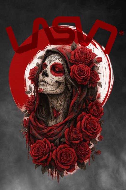 Camiseta de mujer LaSaL FLOWERS blanco