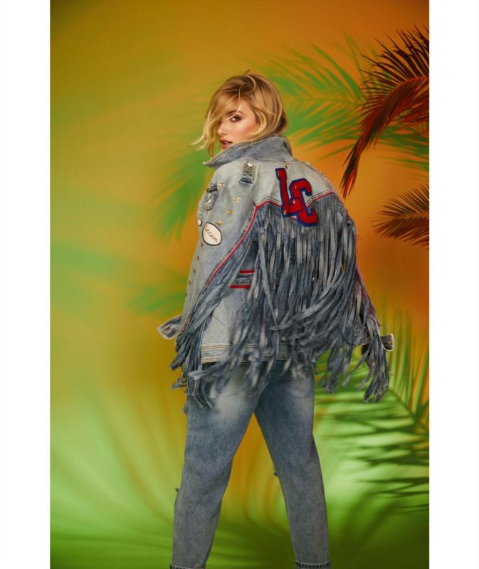 CAZADORA MUJER DENIM FLECOS LE CRUEL