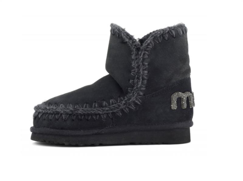 BOTA PARA MUJER MOU ESKIMO 18 GLITTER LOGO BLACK