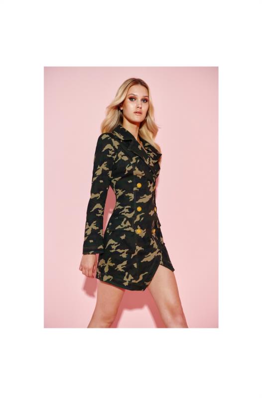 VESTIDO IGGY MILITARY DRESS BY FETICHE SUANCES
