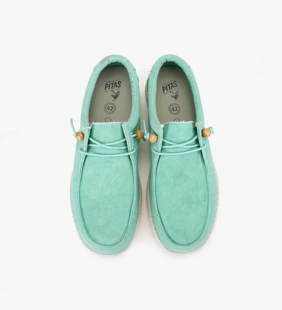 DEPORITVA PARA MUJER WALK IN PITAS WALLABI WP150 WASHED VERDE CLARO