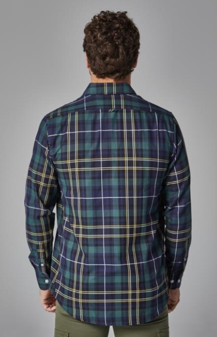 CAMISA CUADROS ALTONADOC AZUL Y VERDE