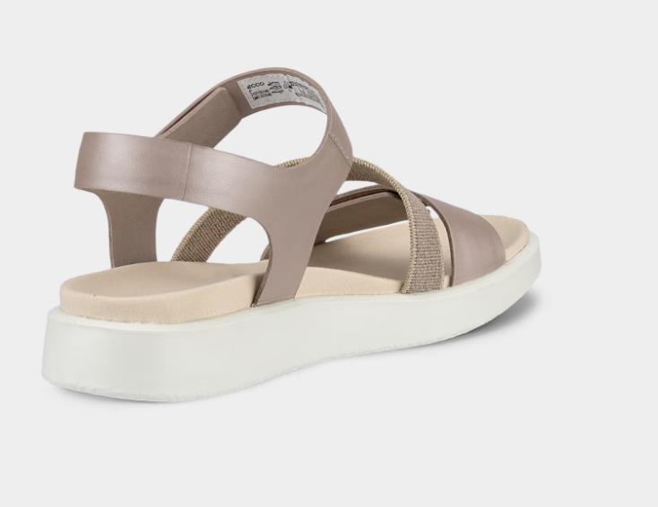 ECCO flowt w Sandalias planas de piel para mujer