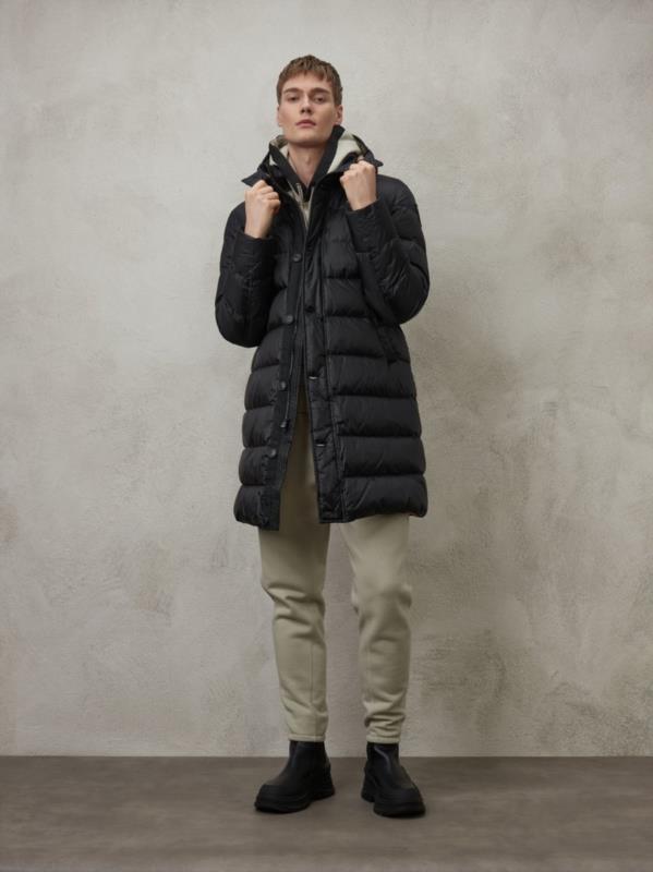 PLUMÍFERO LARGO DE HOMBRE BLAUER CAPUCHA EXTRAÍBLE CARVER