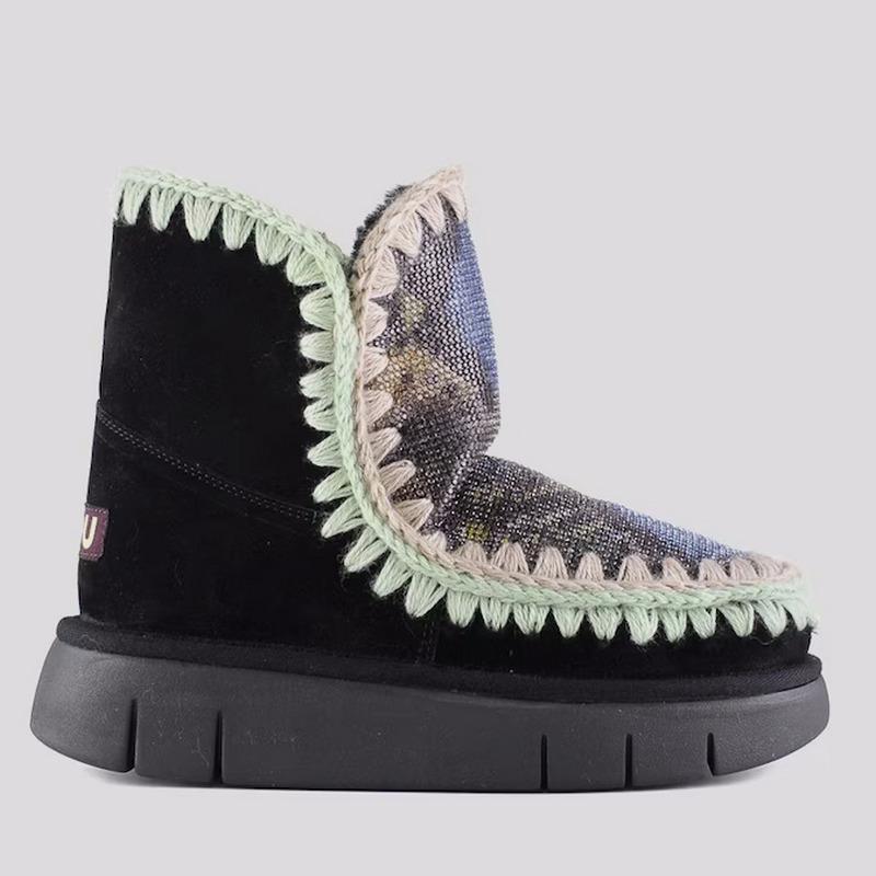 BOTA PARA MUJER MOU ESKIMO BOUNCE HOTFIX SNAKE BLACK