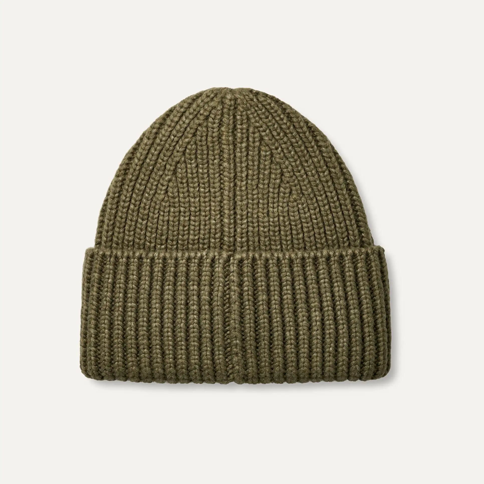 Hombre Gorro de canalé grueso BURNT OLIVE