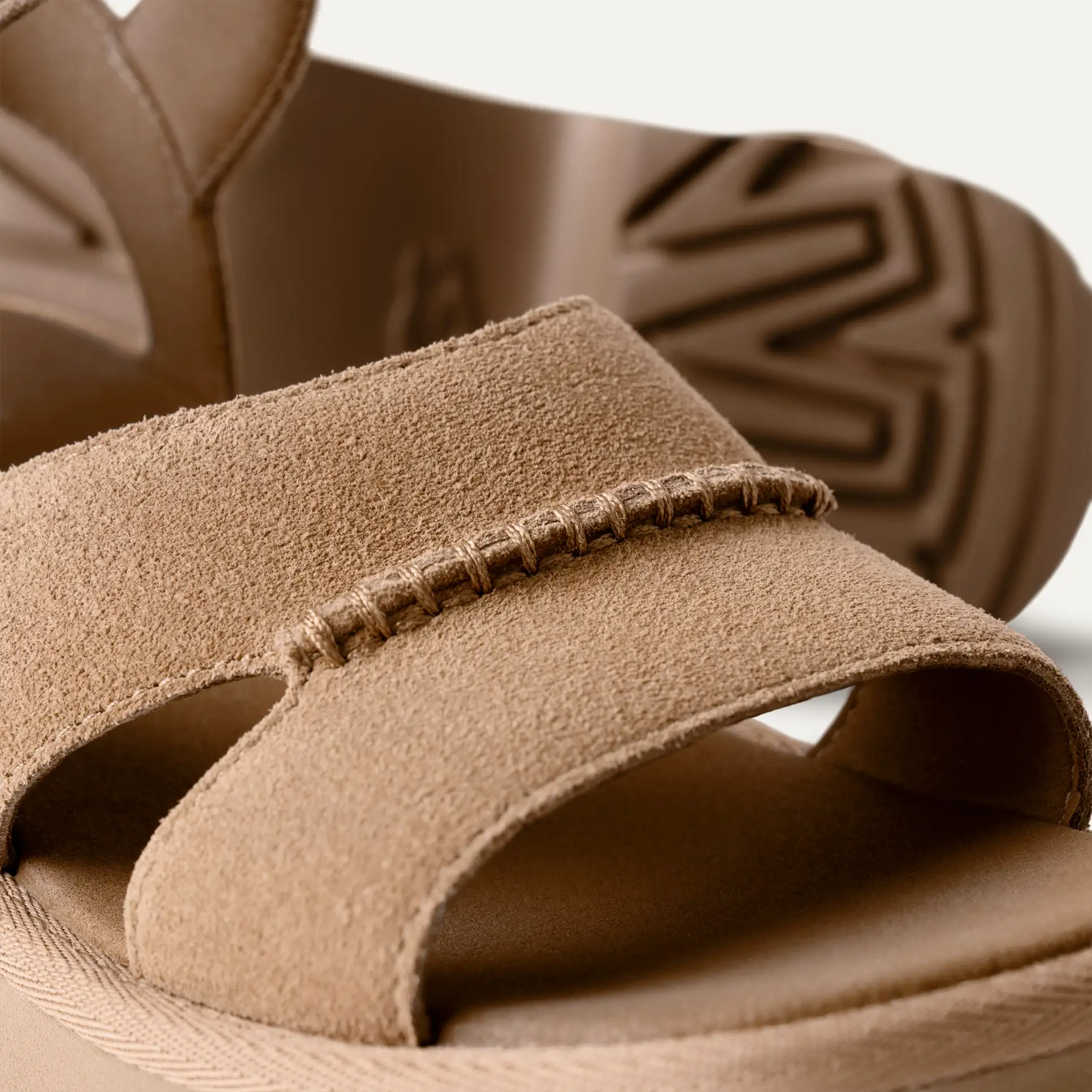 UGG Mujer Sandalias New Heights con tira en el tobillo MUSTARD SEED