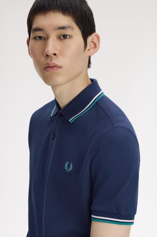 POLO FRED PERRY AZUL TENIS