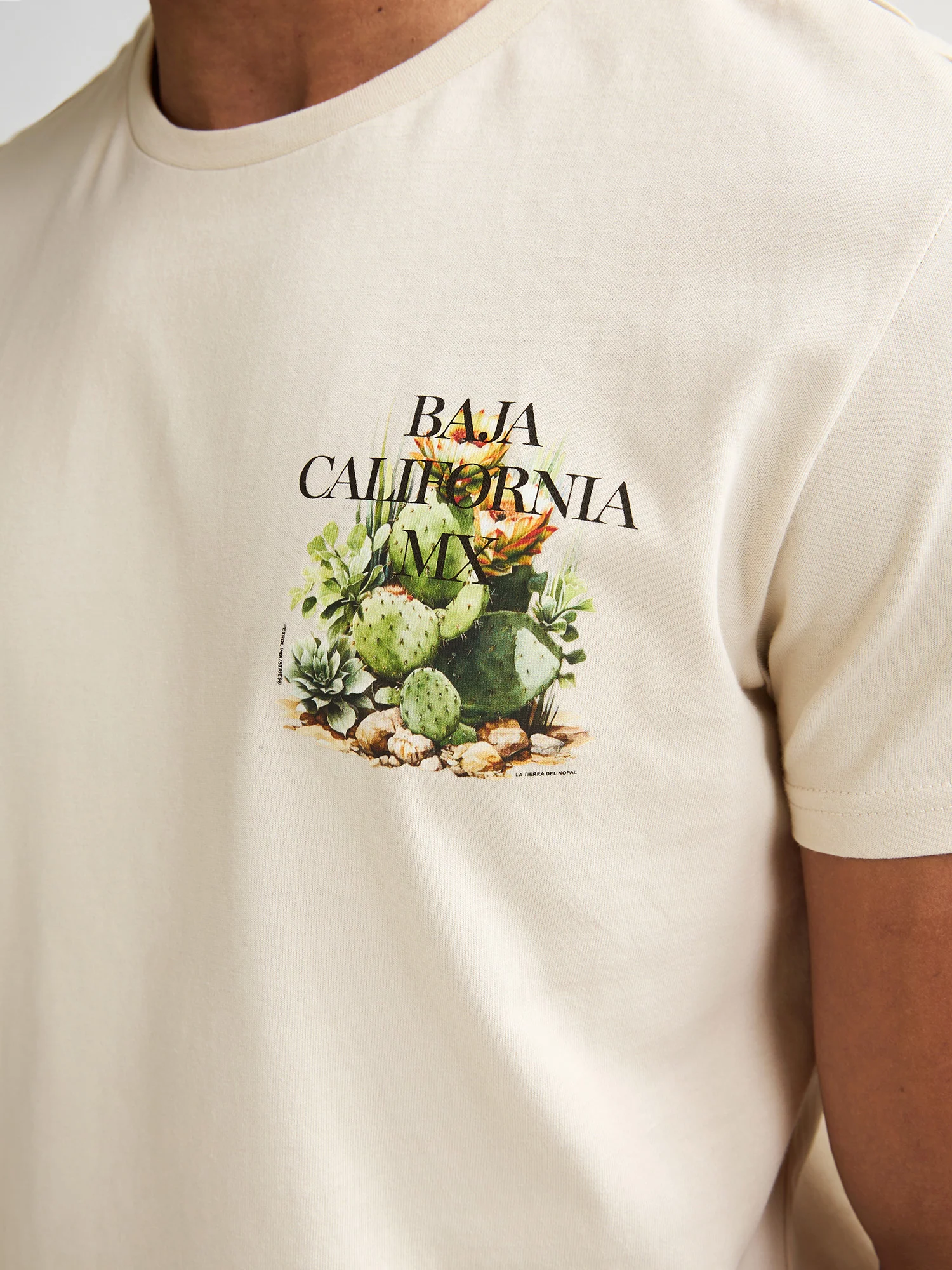 Camiseta baja California Beig
