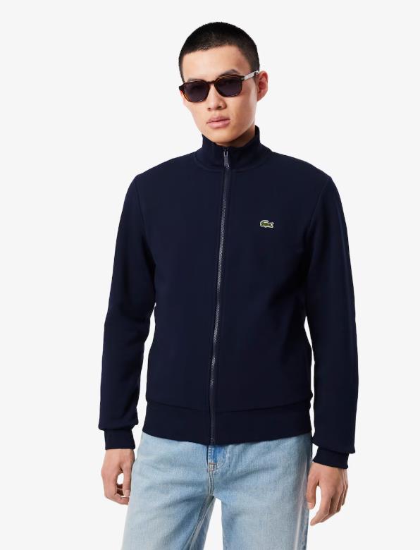 Sudadera LACOSTE de felpa de cuello alto y cremallera