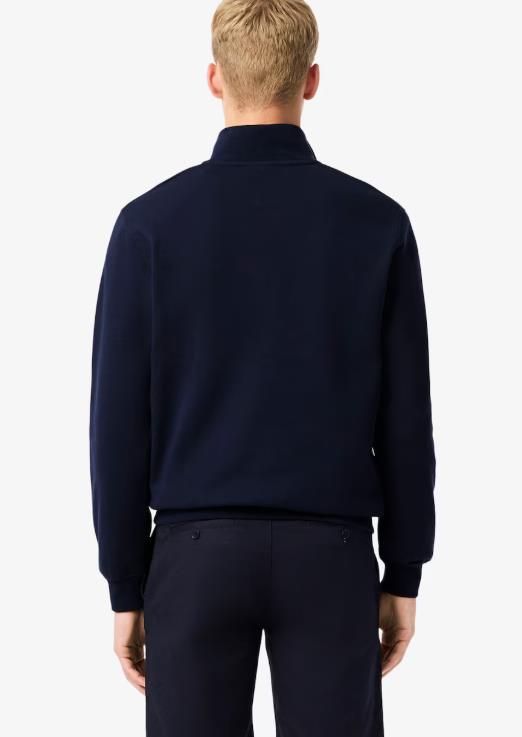 Sudadera de felpa de cuello alto con cremallera NAVY