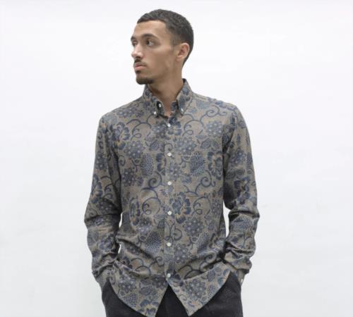 CAMISA PARA HOMBRE FAR AFIELD MOD BUTTON DOWN NAVY