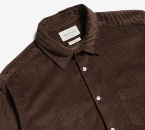 CAMISA PARA HOMBRE FAR AFIELD MOD CLASSIC POCKET MARRON