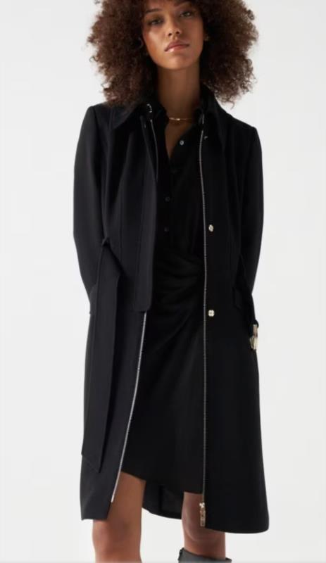 GABARDINA DE TELA DE MUJER SALSA CON CINTURÓN